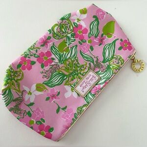 NEW Lilly Pulitzer for Estee Lauder Pink Makeup Cosmetics Travel Case Bag